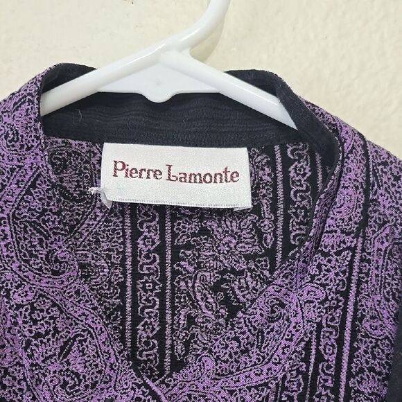 Purple Floral Blouse by Perceptions (size missing) - Picture 2 of 7